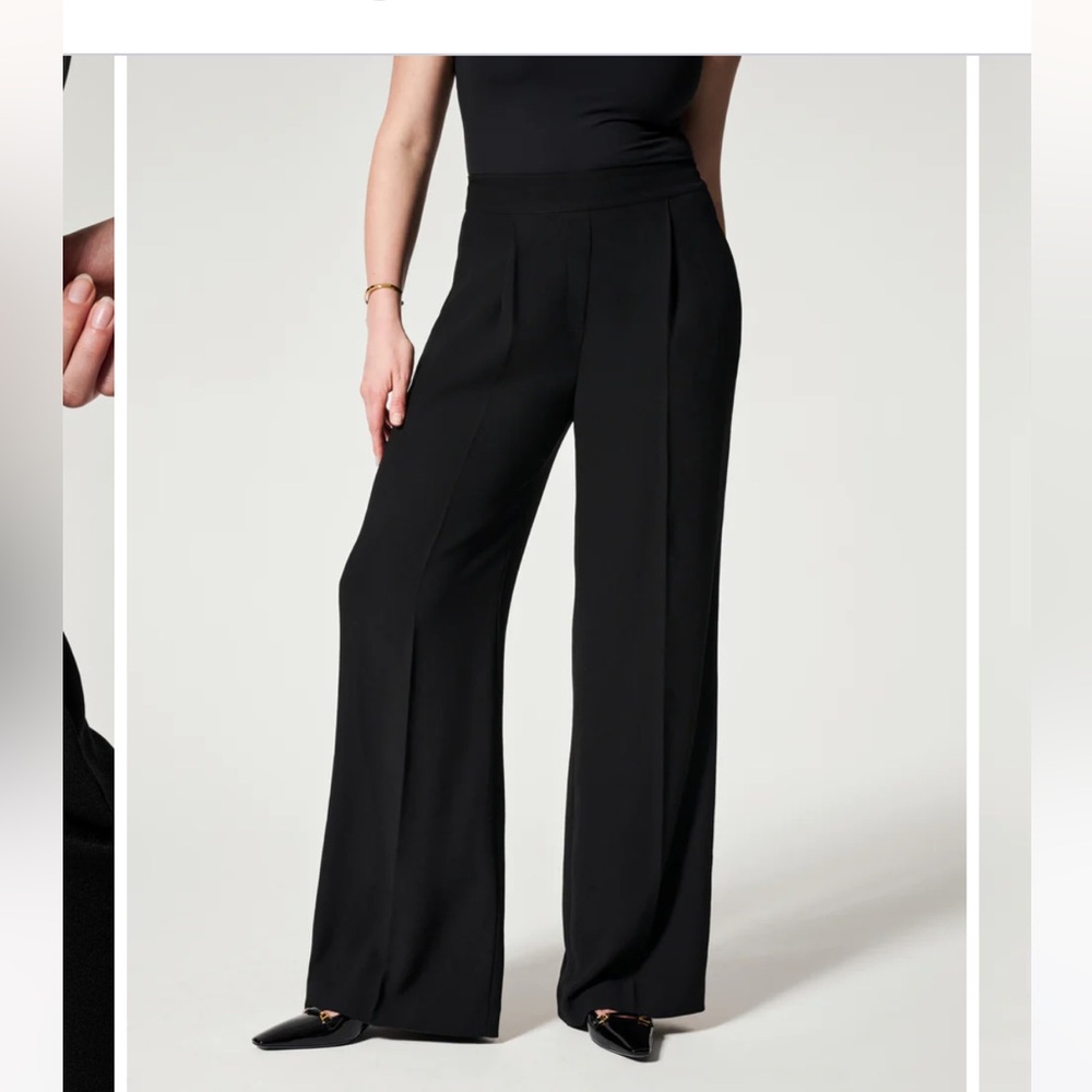 SPANX NWT Carefree Crepe Black Pants